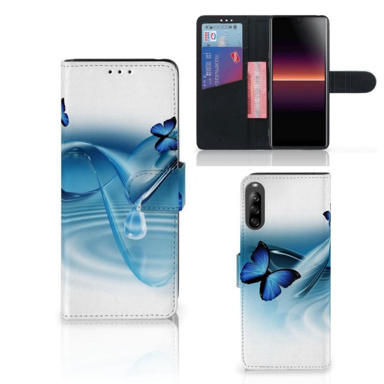 Sony Xperia L4 Telefoonhoesje met Pasjes Vlinders