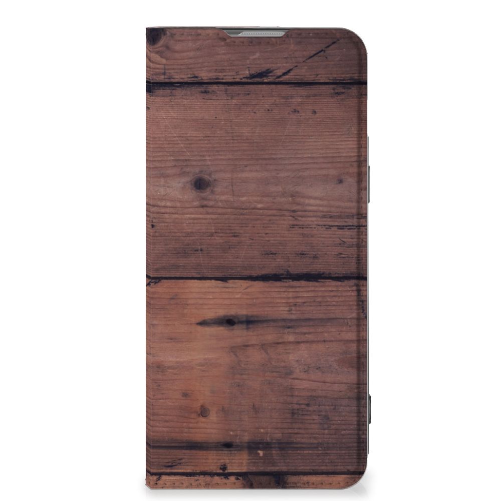 OnePlus Nord 2T Book Wallet Case Old Wood - B2C Telecom