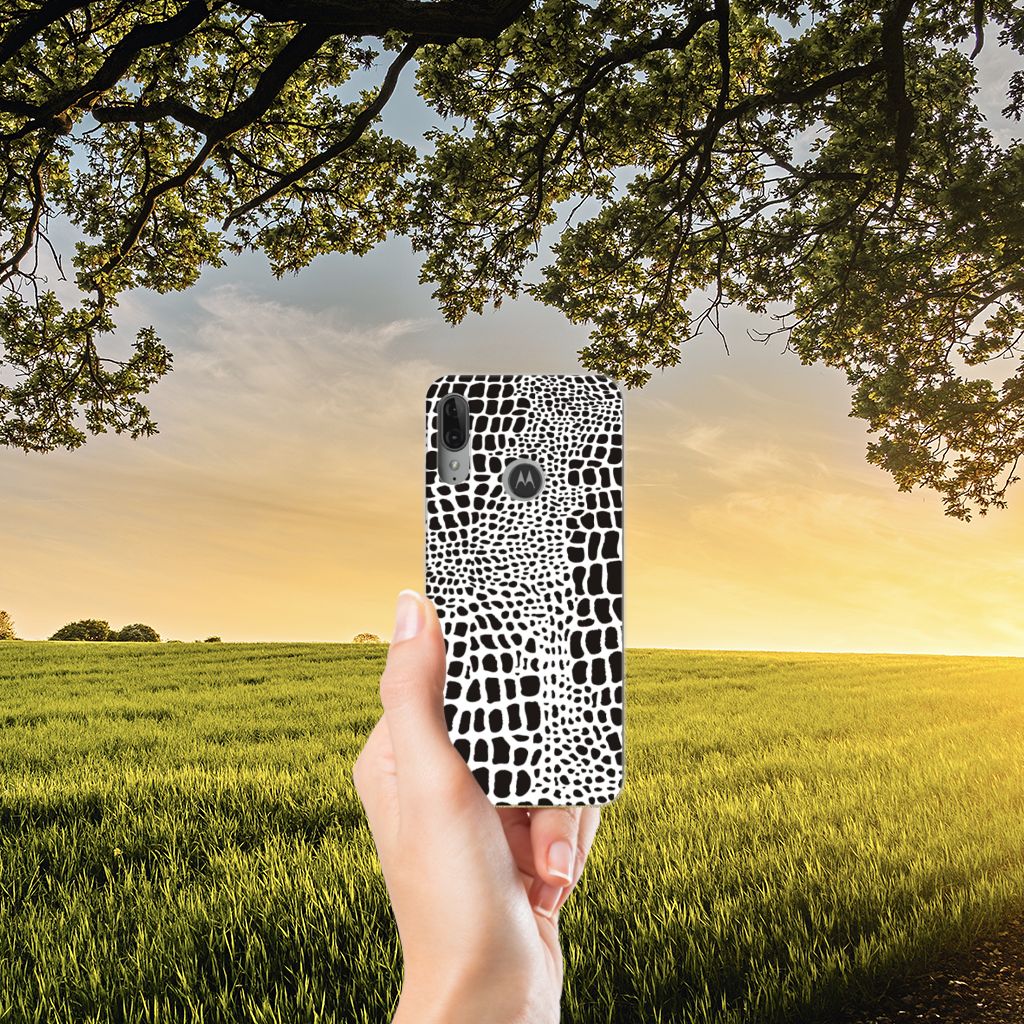 Motorola Moto E6 Plus TPU Hoesje Slangenprint