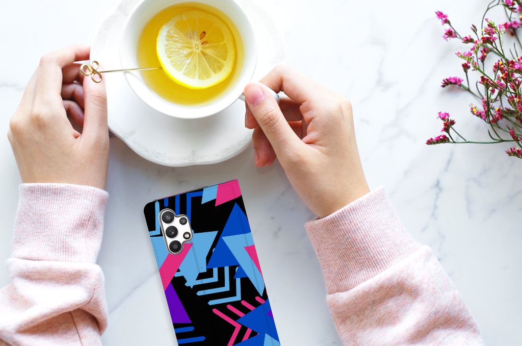Samsung Galaxy A32 4G | A32 5G Enterprise Editie Stand Case Funky Triangle - B2C Telecom
