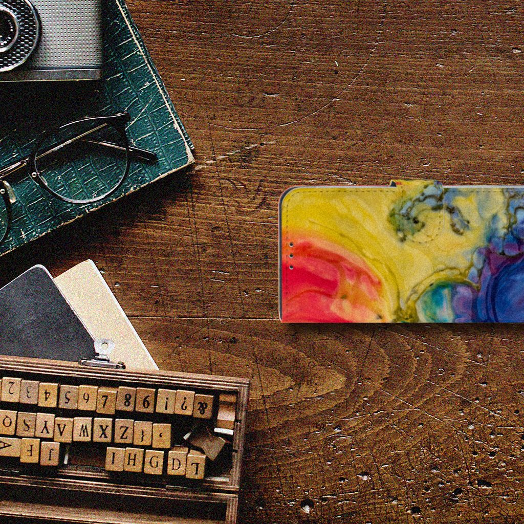 Hoesje Xiaomi Mi A3 Watercolor Dark
