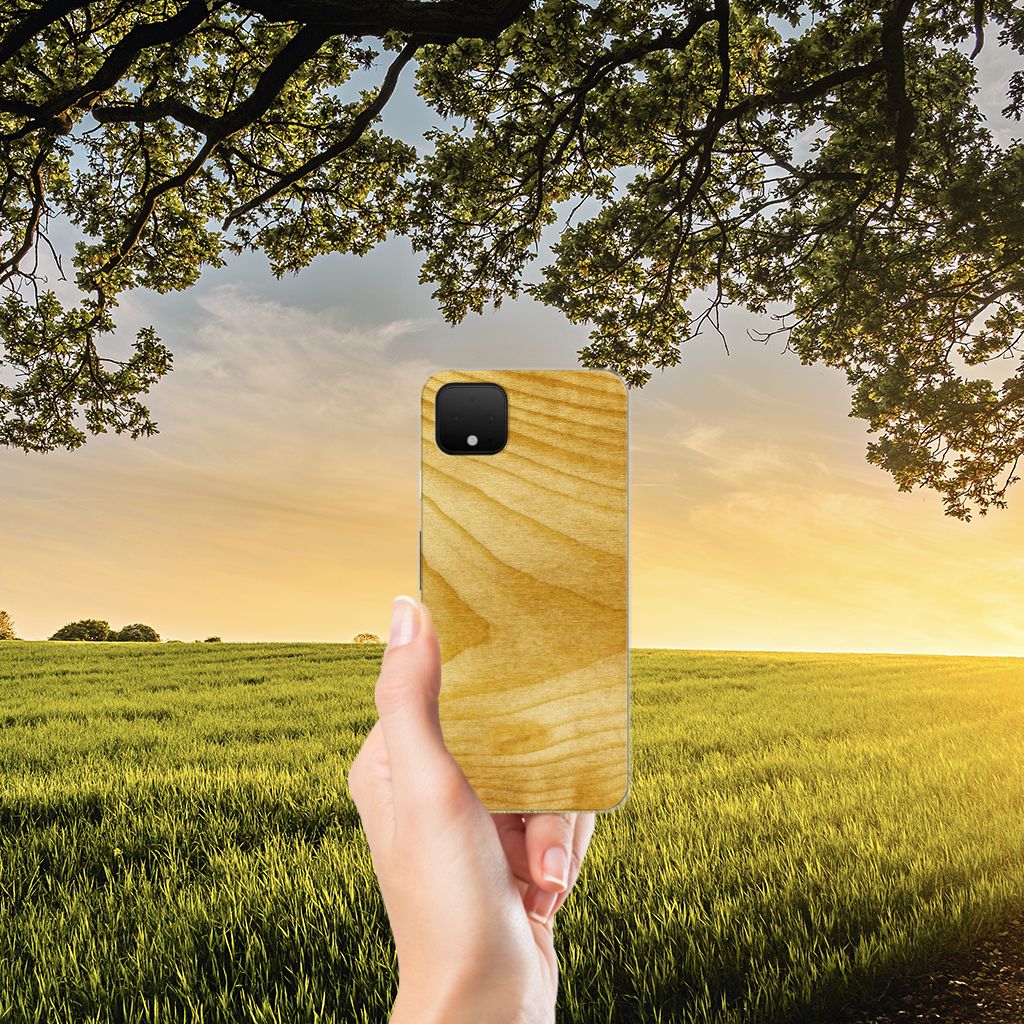 Google Pixel 4 XL Bumper Hoesje Licht Hout B2C Telecom