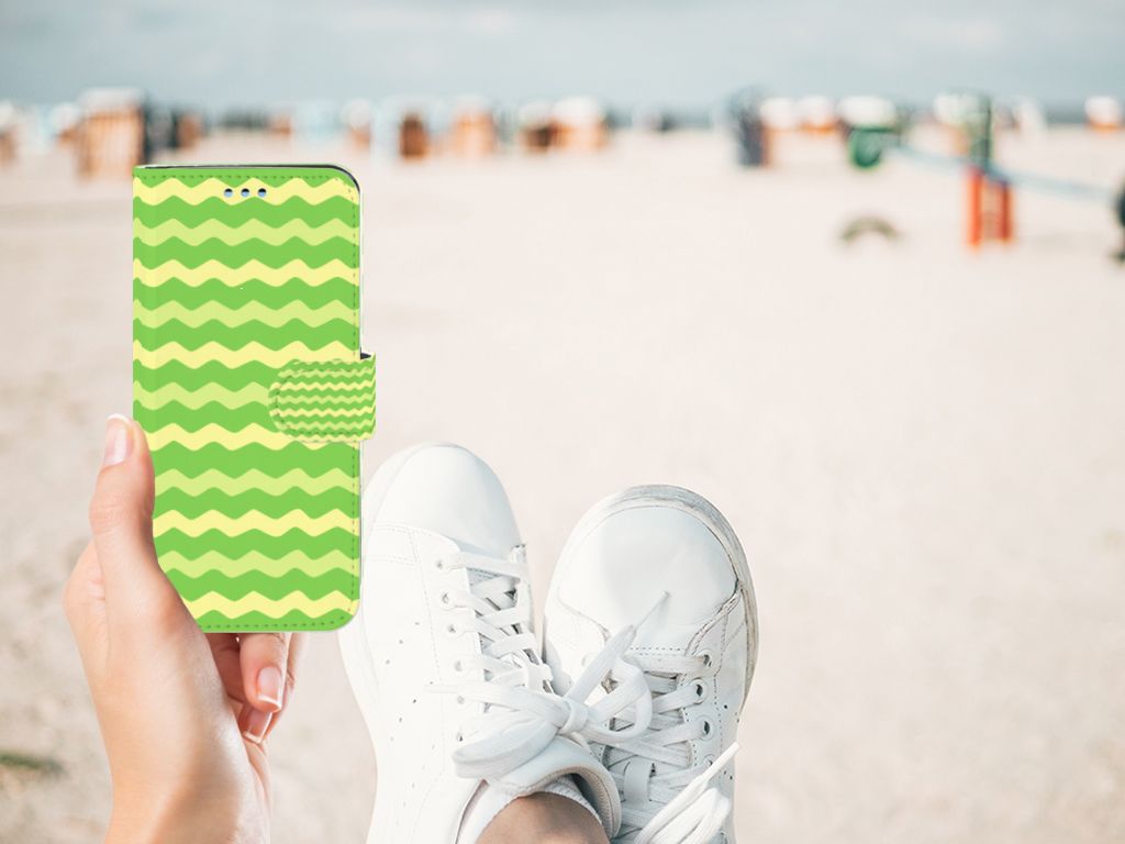 Samsung Galaxy S9 Telefoon Hoesje Waves Green