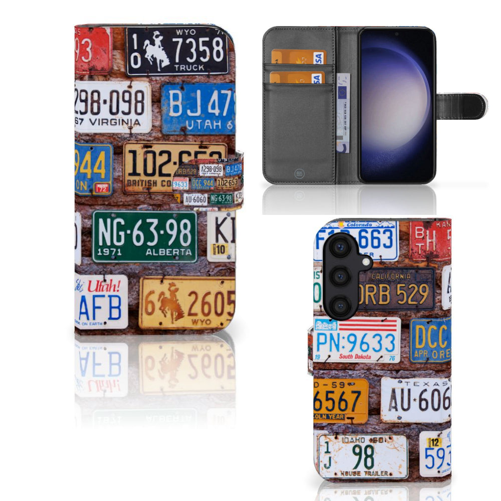 Samsung Galaxy S24 Telefoonhoesje met foto Kentekenplaten