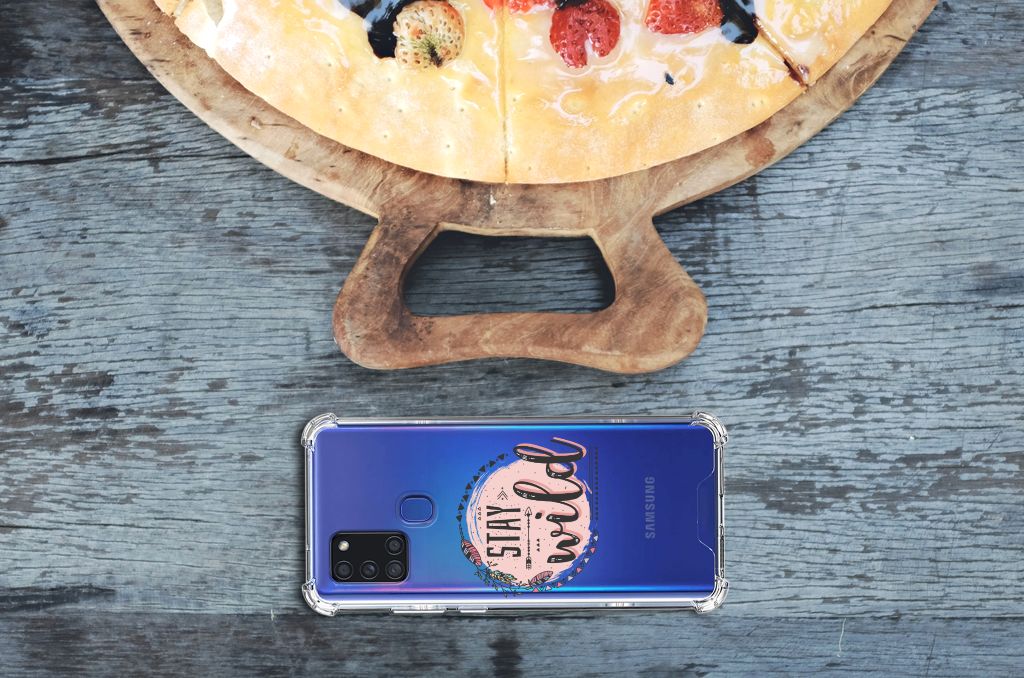 Samsung Galaxy A21s Stevig Bumper Hoesje Boho Stay Wild B2C Telecom