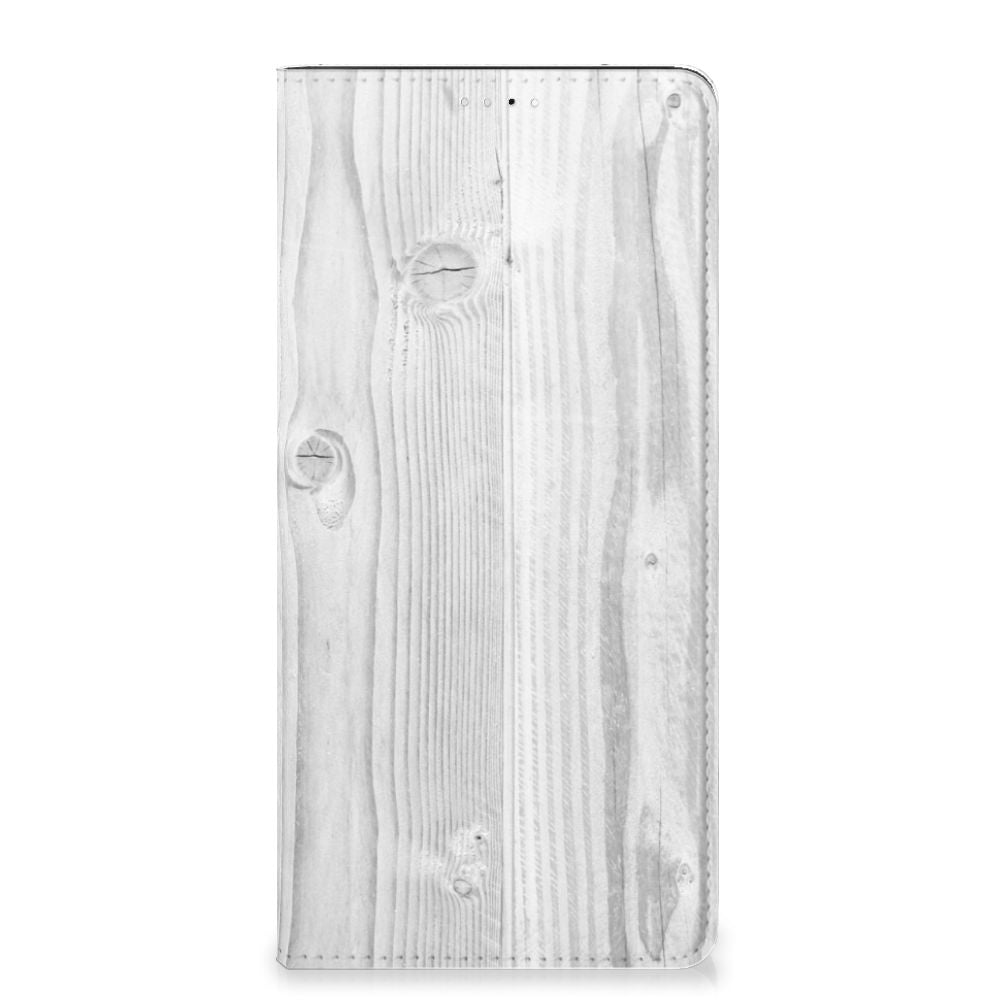 Samsung Galaxy A33 5G Book Wallet Case White Wood