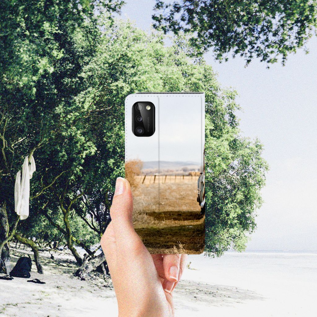 Samsung Galaxy A41 Stand Case Vintage Auto