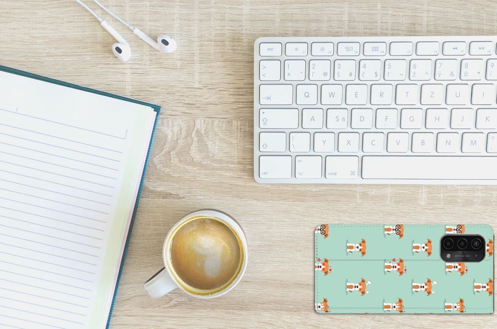 OPPO A54 5G | A74 5G | A93 5G Hoesje maken Pups - B2C Telecom