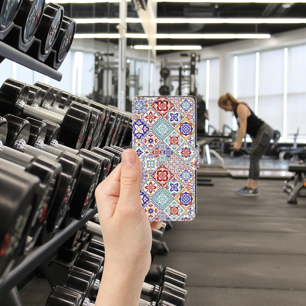Sony Xperia XA1 Bookcase Tiles Color
