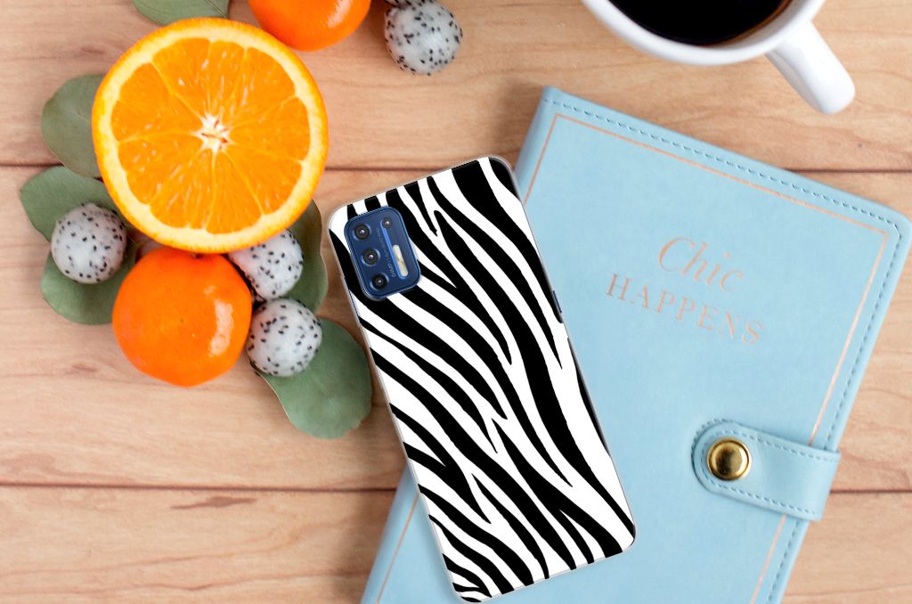 Motorola Moto G9 Plus TPU Hoesje Zebra B2C Telecom