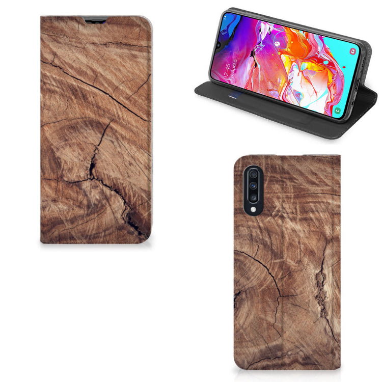 Samsung Galaxy A70 Book Wallet Case Tree Trunk
