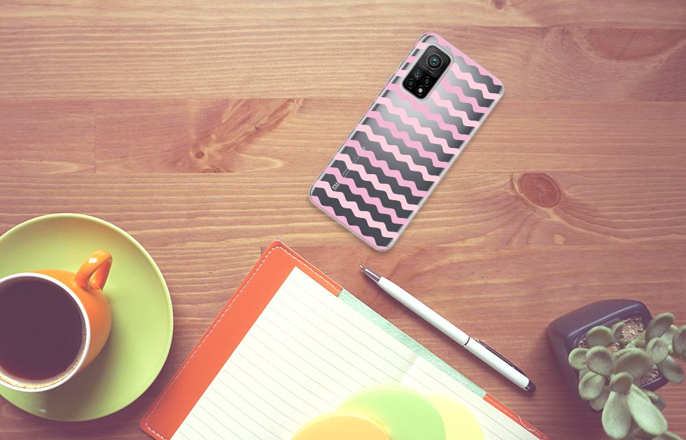 Xiaomi Mi 10T | 10T Pro TPU bumper Waves Roze B2C Telecom