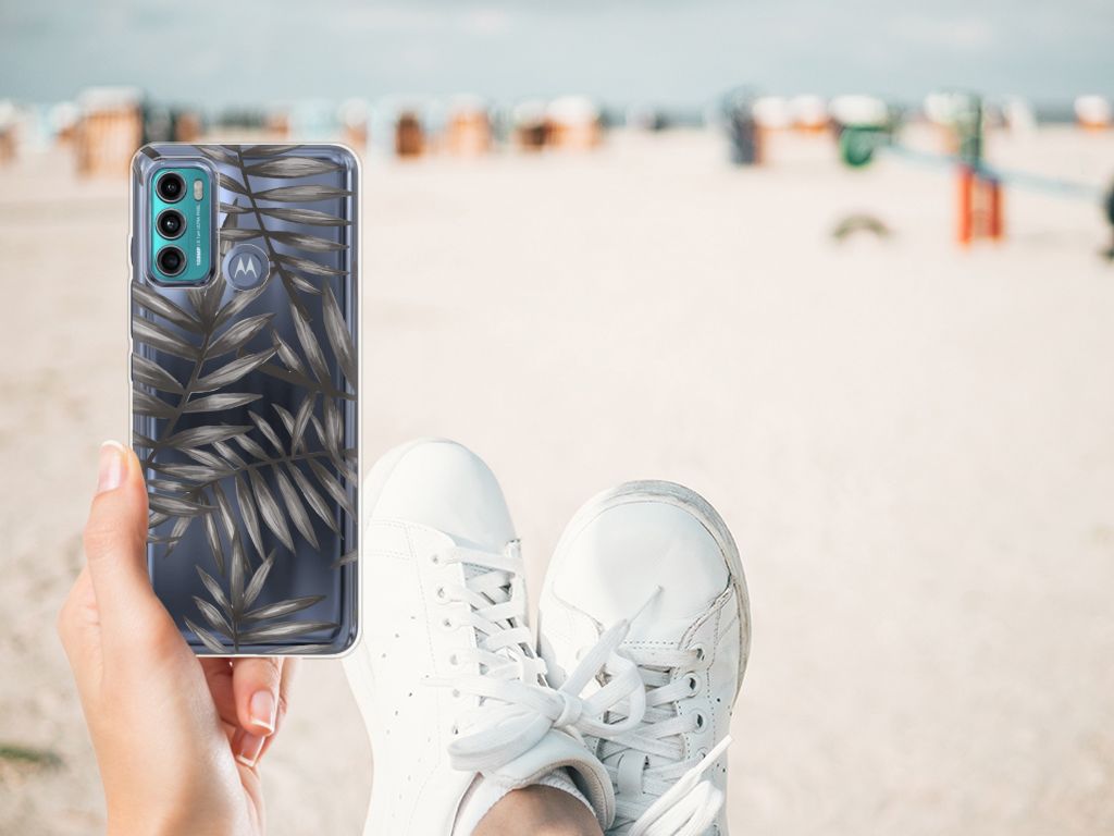 Motorola Moto G60 TPU Case Leaves Grey B2C Telecom