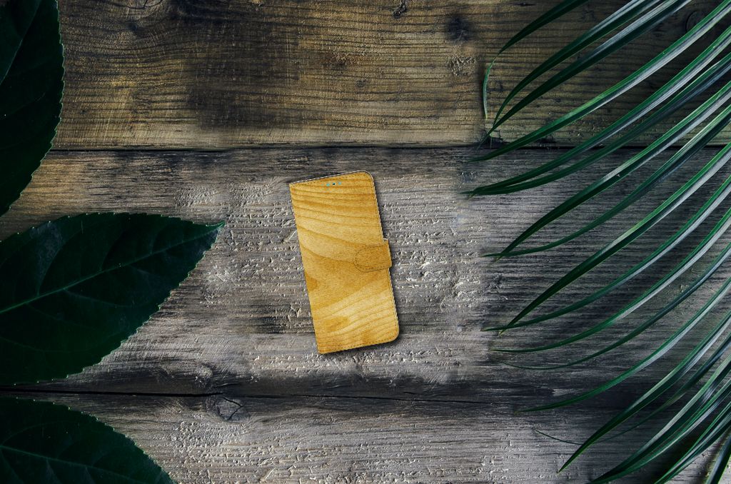 Xiaomi Redmi 10 Book Style Case Licht Hout