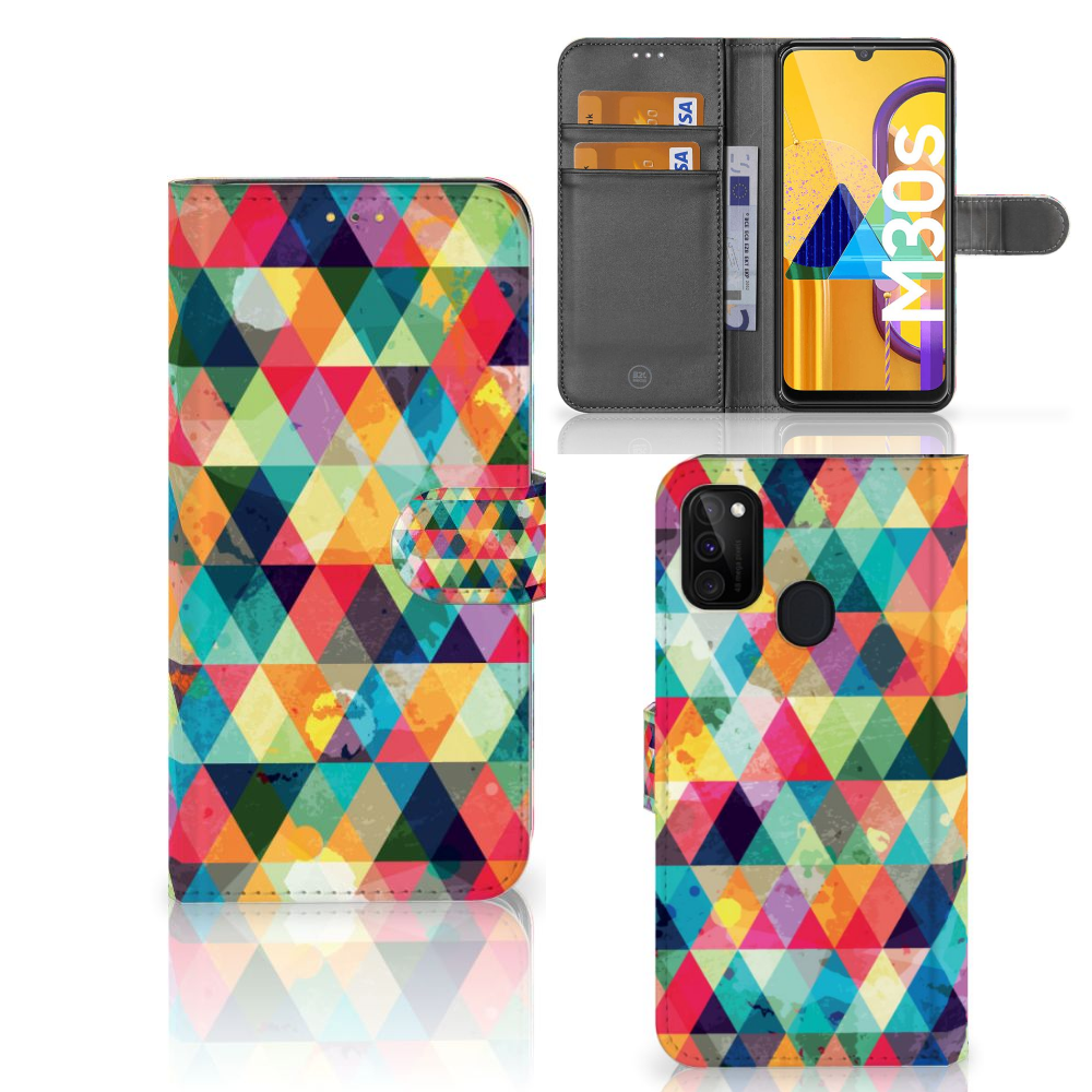 Samsung Galaxy M21 | M30s Telefoon Hoesje Geruit