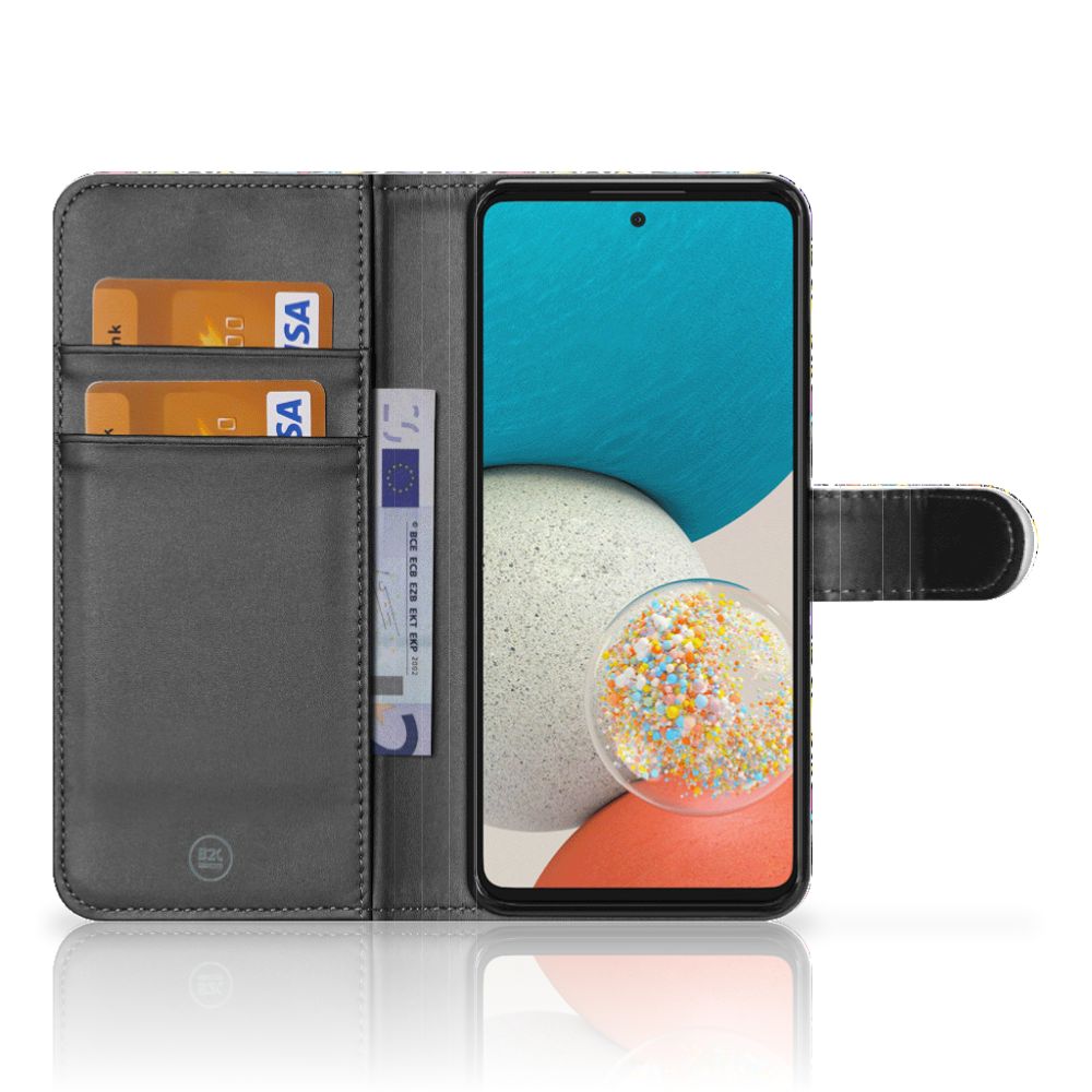 Samsung Galaxy A53 Wallet Case met Pasjes Punk Rock