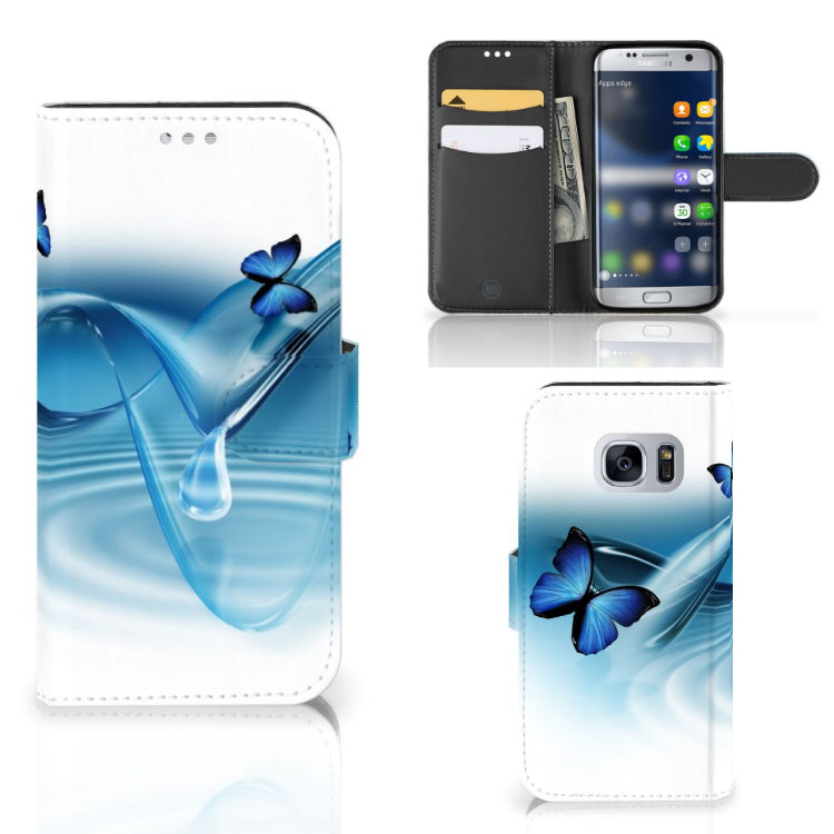 Samsung Galaxy S7 Telefoonhoesje met Pasjes Vlinders