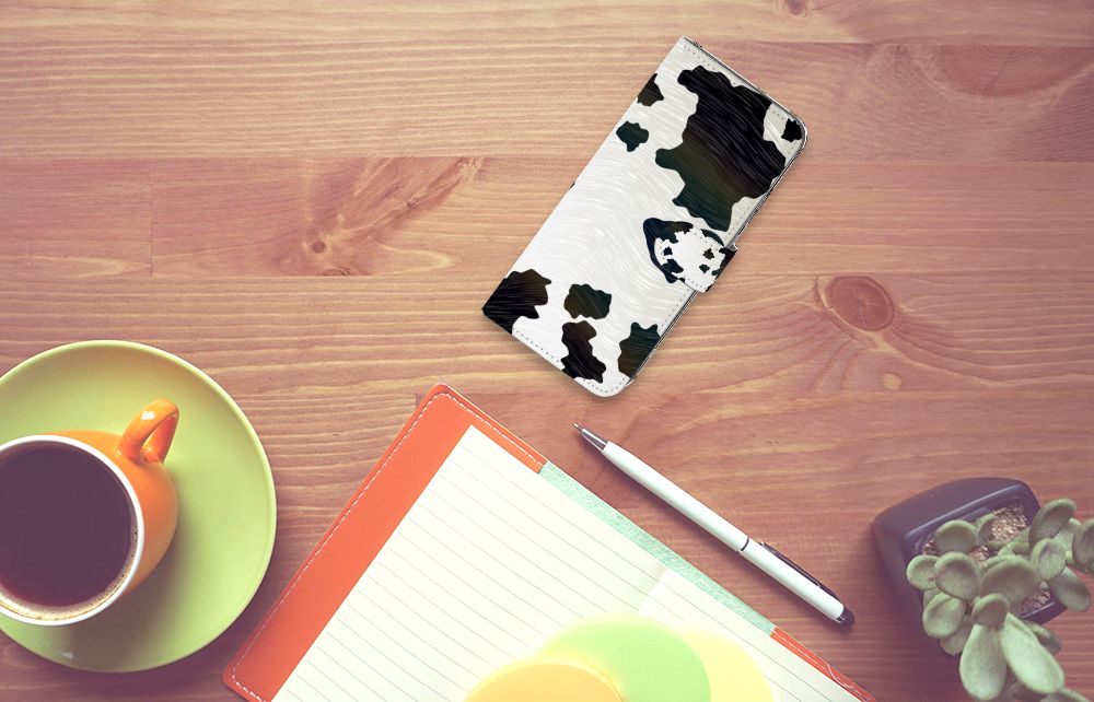 Nokia X30 Telefoonhoesje met Pasjes Koeienvlekken