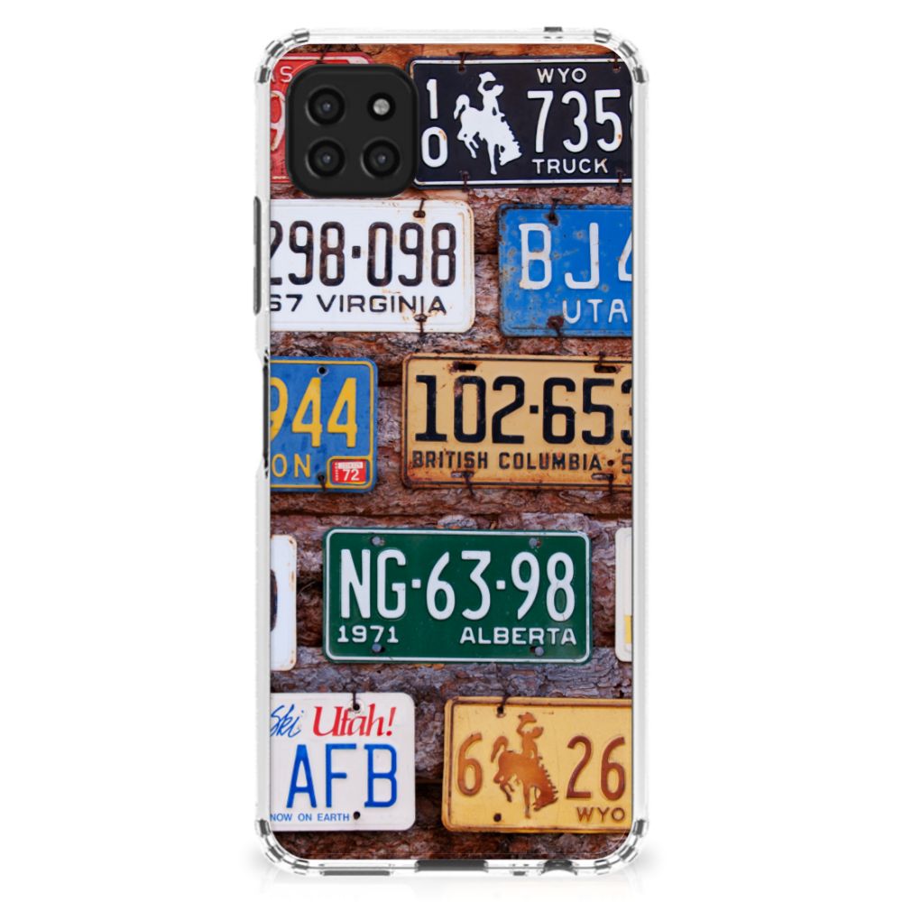 Samsung Galaxy A22 5G Anti-shock Hoesje met foto Kentekenplaten B2C Telecom