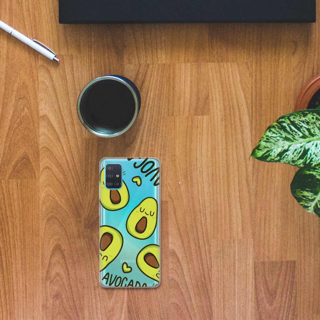 Samsung Galaxy A51 Telefoonhoesje met Naam Avocado Singing B2C Telecom