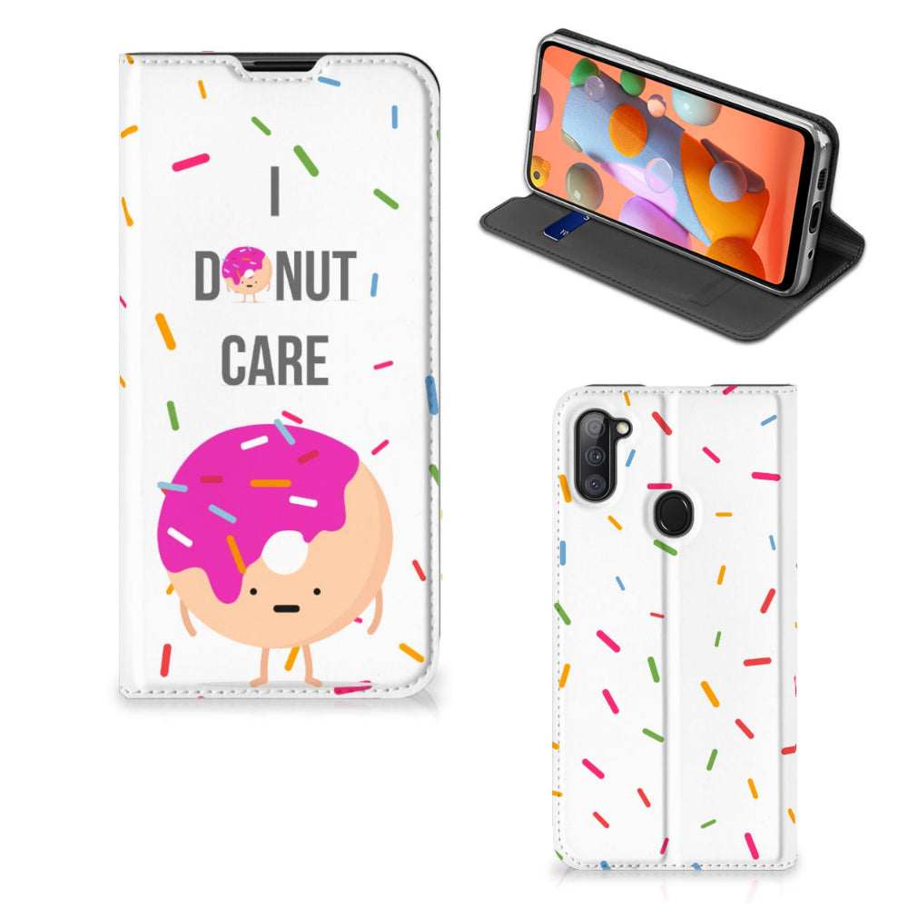 Samsung Galaxy M11 | A11 Flip Style Cover Donut Roze