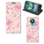 Nokia 3.4 Smart Cover Pink Flowers - B2C Telecom