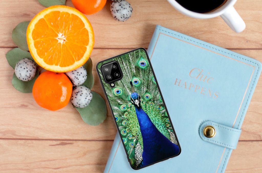 Samsung Galaxy A12 Dierenprint Telefoonhoesje Pauw B2C Telecom