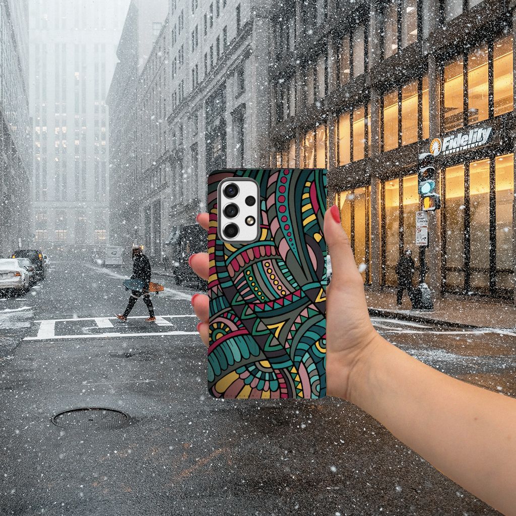 Samsung Galaxy A53 Hoesje met Magneet Aztec - B2C Telecom