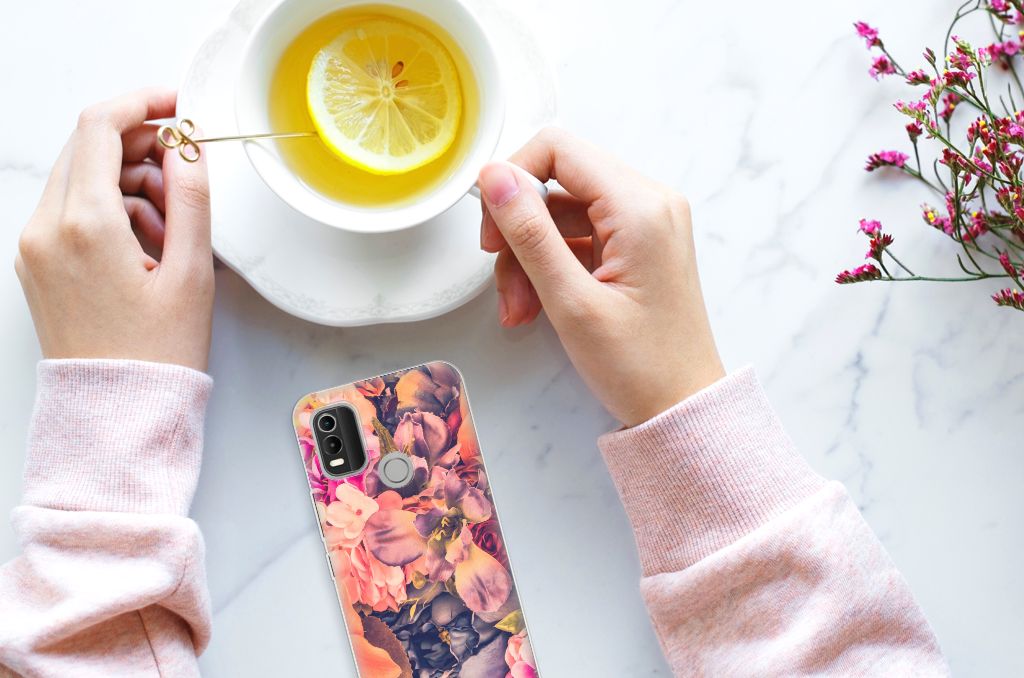 Nokia C21 Plus TPU Case Bosje Bloemen B2C Telecom
