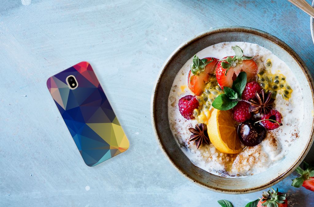 Samsung Galaxy J5 2017 TPU Hoesje Polygon Dark