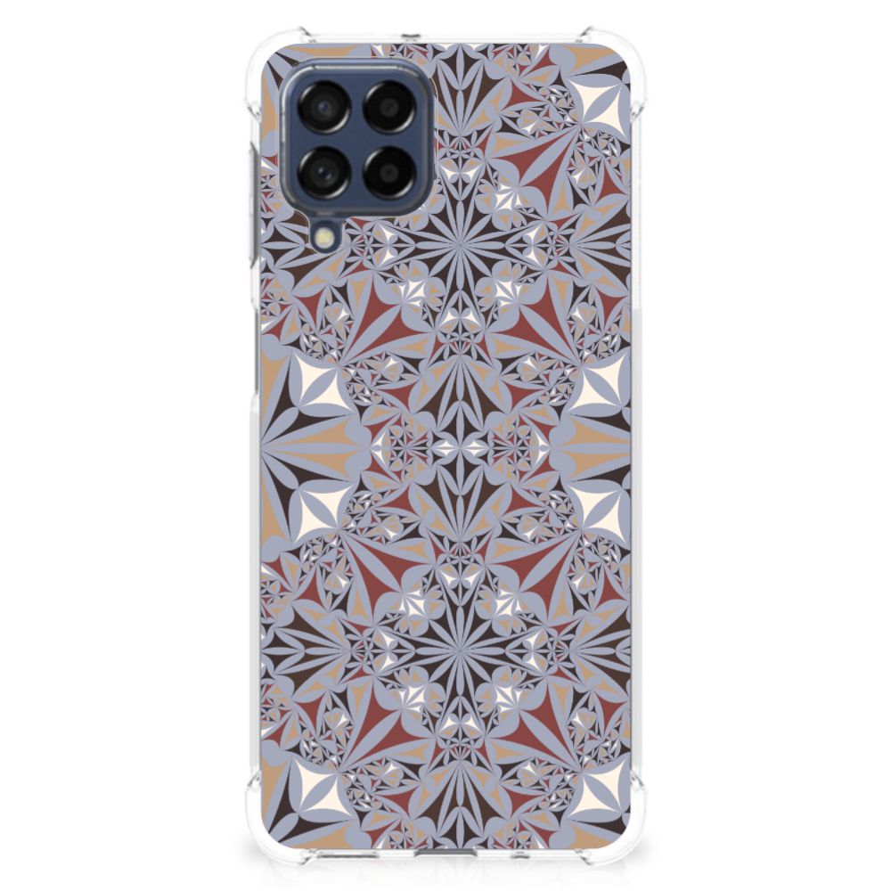 Samsung Galaxy M53 Anti-Shock Hoesje Flower Tiles B2C Telecom