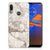 Motorola Moto E6 Plus TPU Siliconen Hoesje Marmer Beige