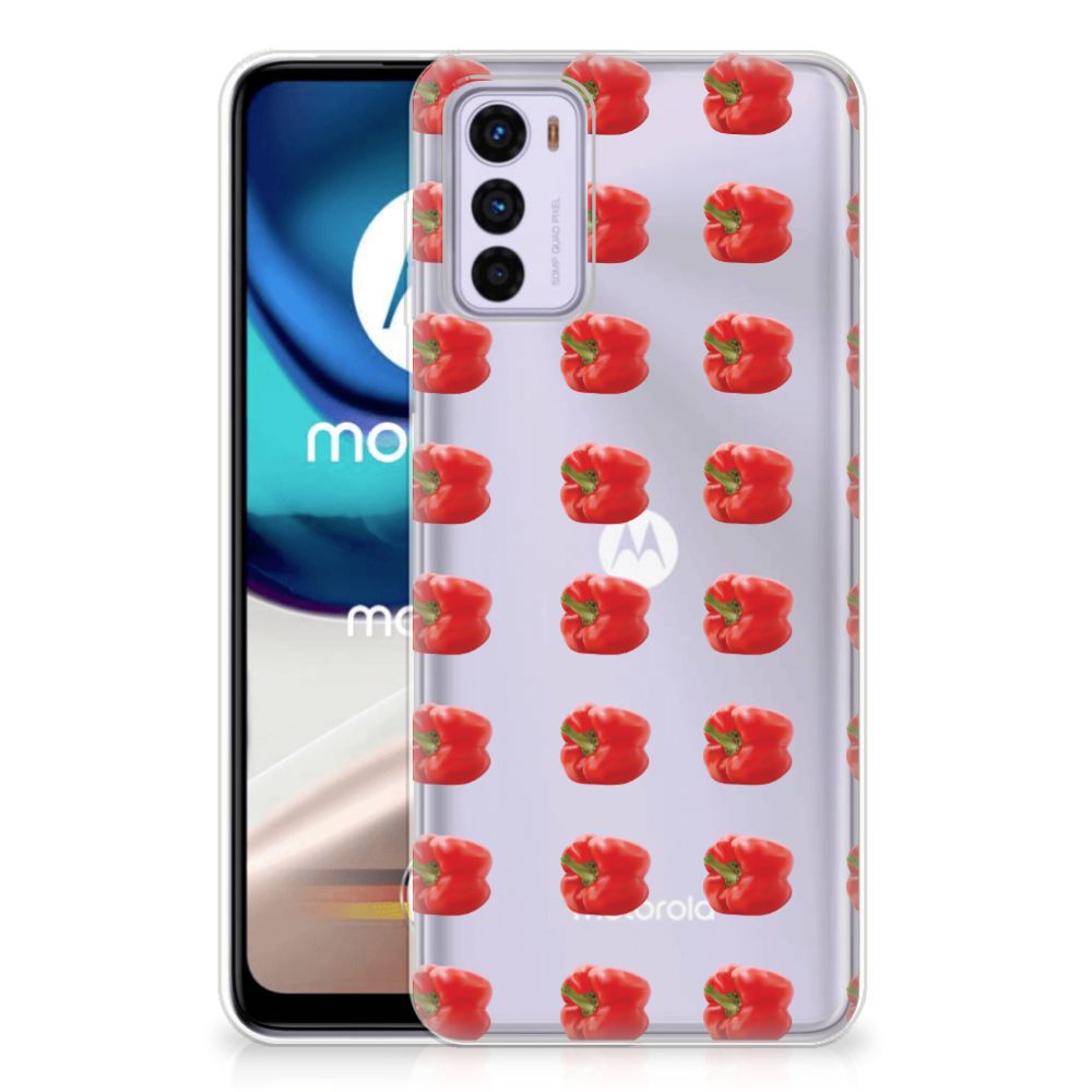 Motorola Moto G42 Siliconen Case Paprika Red