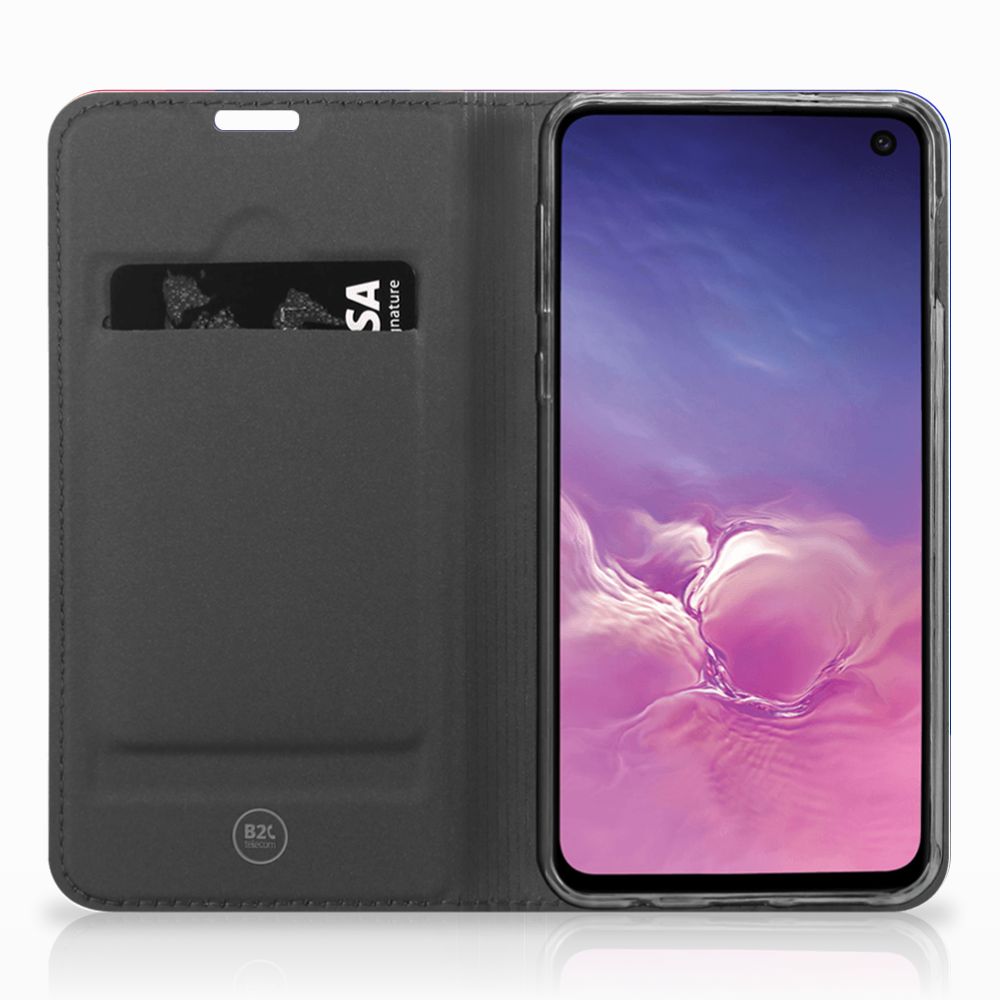 Samsung Galaxy S10e Stand Case Polygon Dark