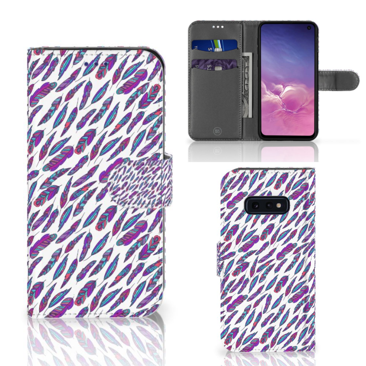 Samsung Galaxy S10e Telefoon Hoesje Feathers Color