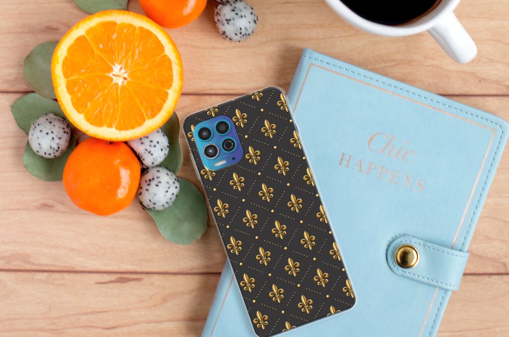Motorola Moto G100 TPU bumper Franse Lelie