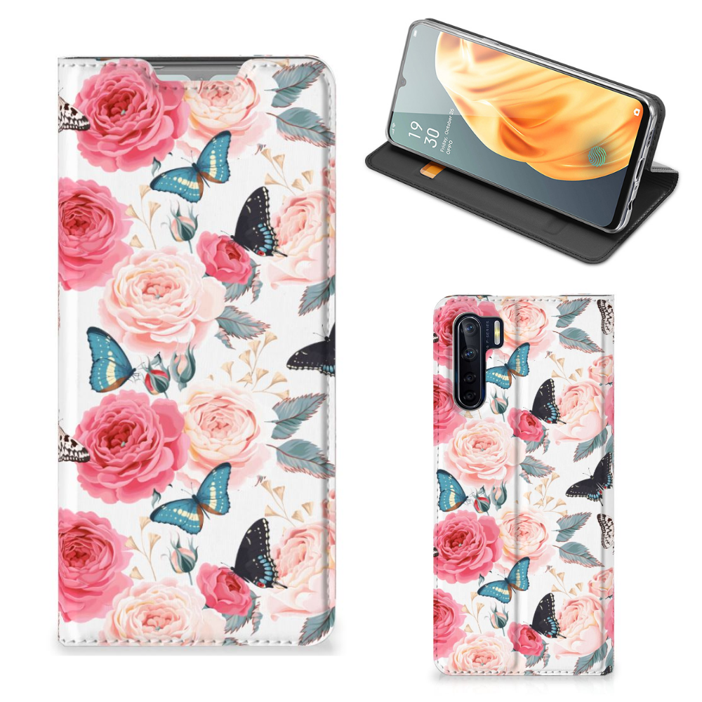 OPPO Reno3 | A91 Smart Cover Butterfly Roses - B2C Telecom