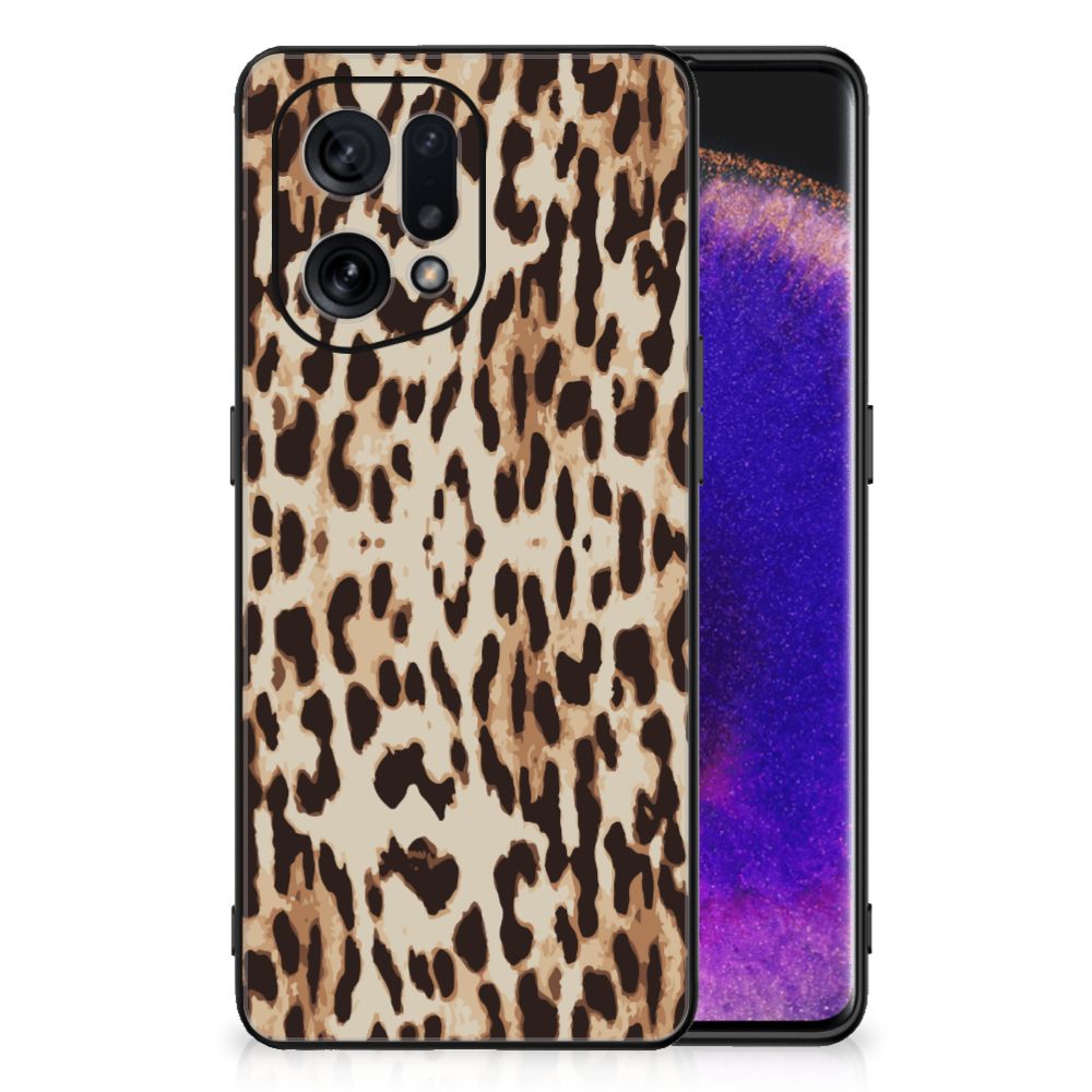 OPPO Find X5 Dierenprint Telefoonhoesje Leopard