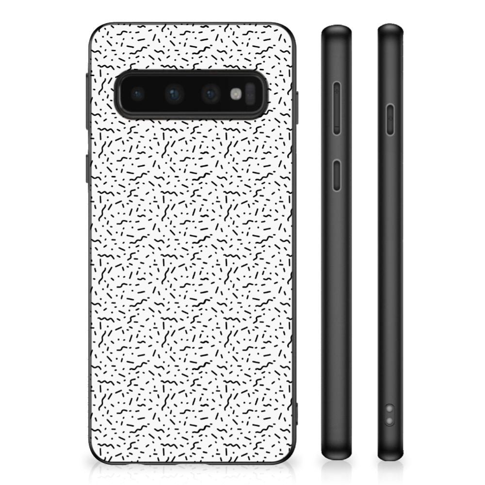 Samsung Galaxy S10 Bumper Case Stripes Dots