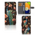 Samsung Galaxy A03 Telefoonhoesje met Pasjes Pauw met Bloemen