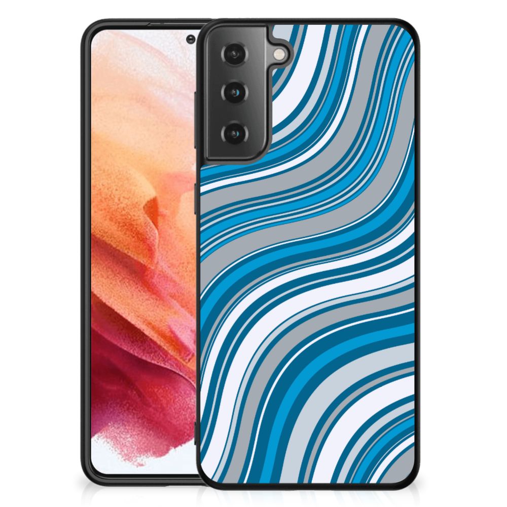 Samsung Galaxy S21 Back Case Waves Blue