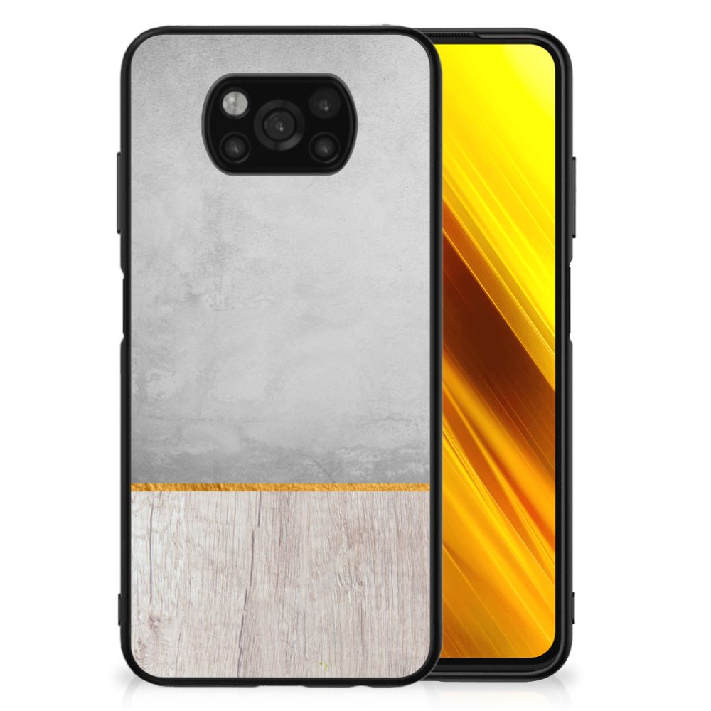 Xiaomi Poco X3 | X3 Pro Houten Print Telefoonhoesje Wood Concrete