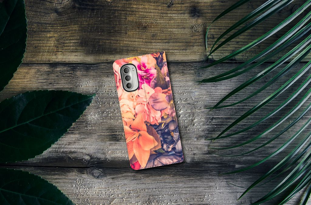 Motorola Moto G51 5G Smart Cover Bosje Bloemen - B2C Telecom