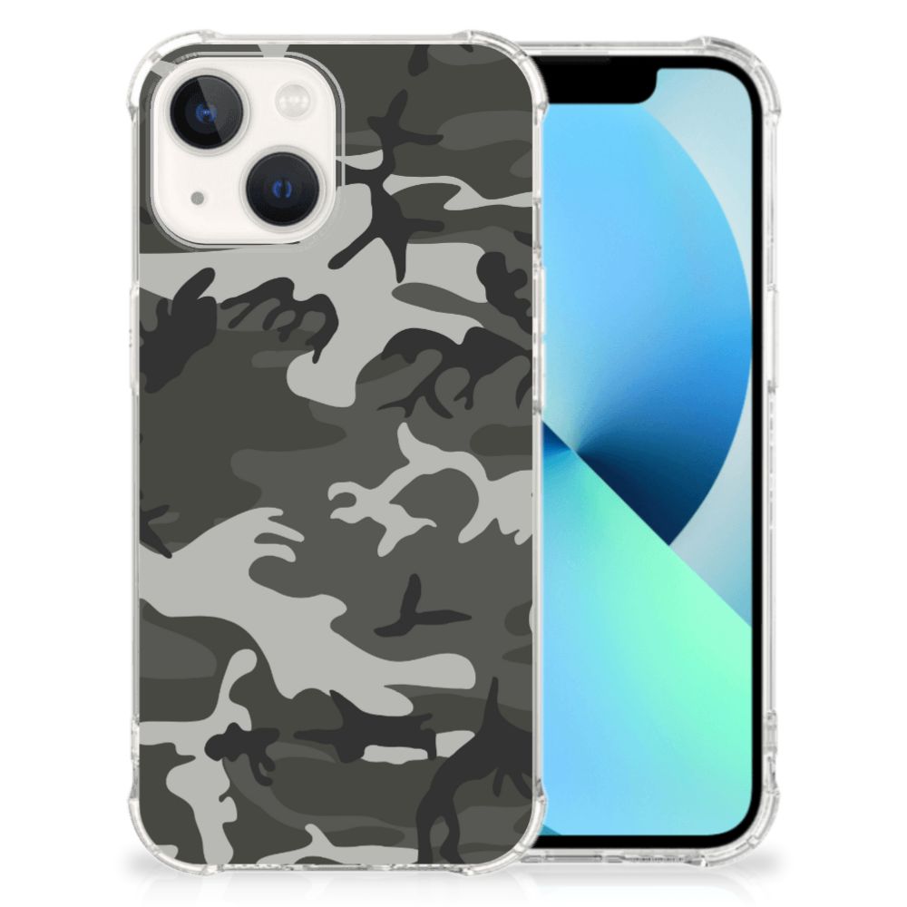 iPhone 13 Doorzichtige Silicone Hoesje Army Light B2C Telecom