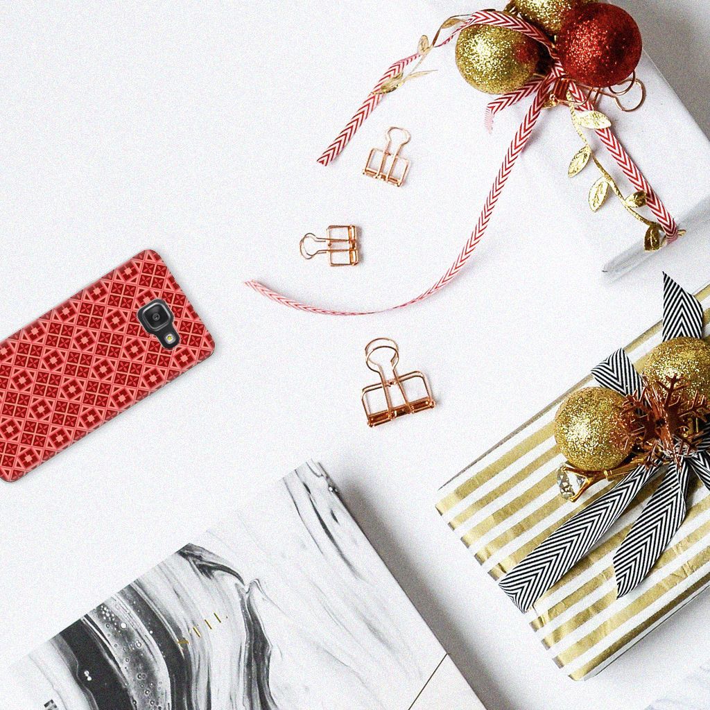 Samsung Galaxy A3 2016 TPU bumper Batik Rood