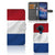 Nokia 5.4 Bookstyle Case Nederlandse Vlag met artistiek ontwerp van de Nederlandse vlag.
