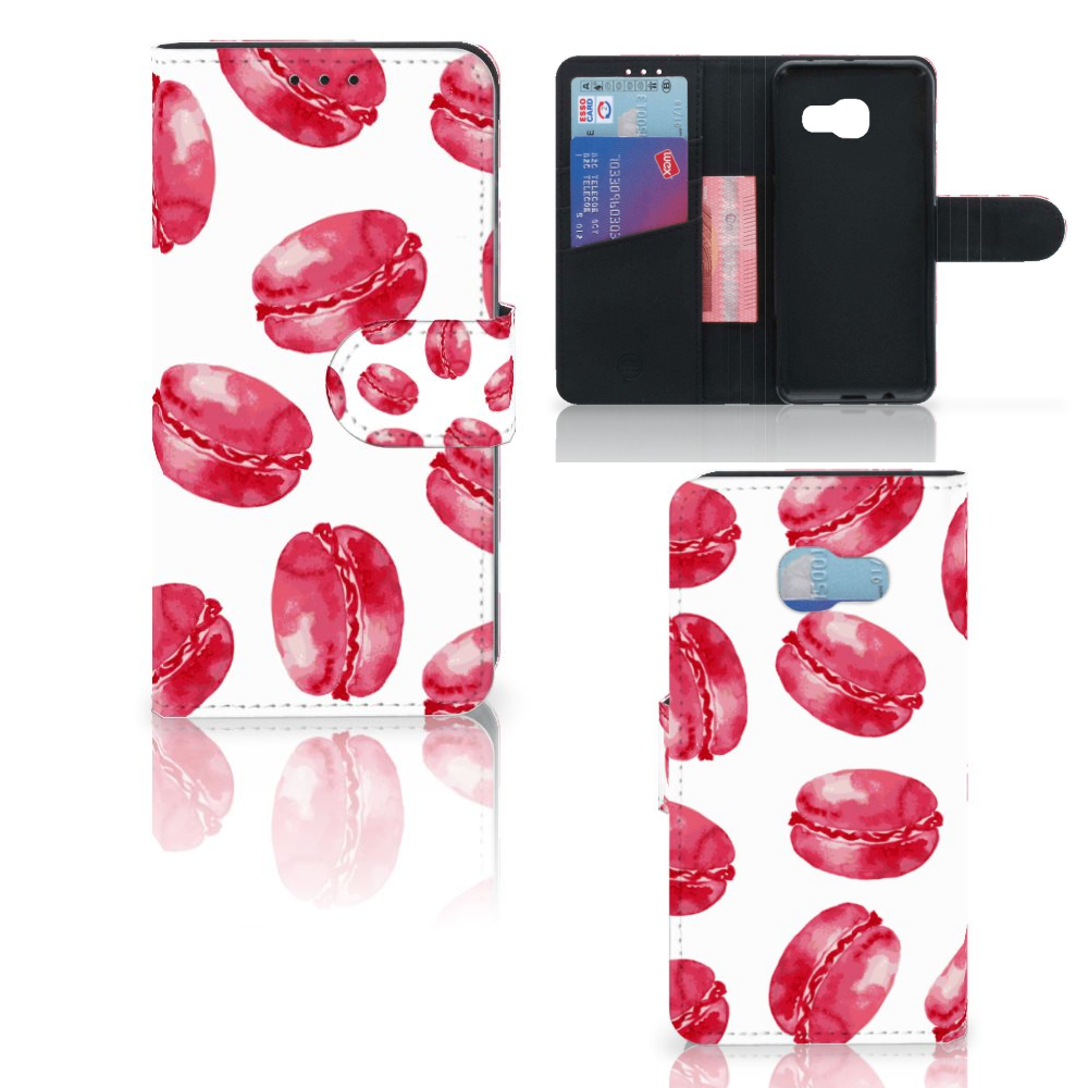 Samsung Galaxy A3 2017 Book Cover Pink Macarons