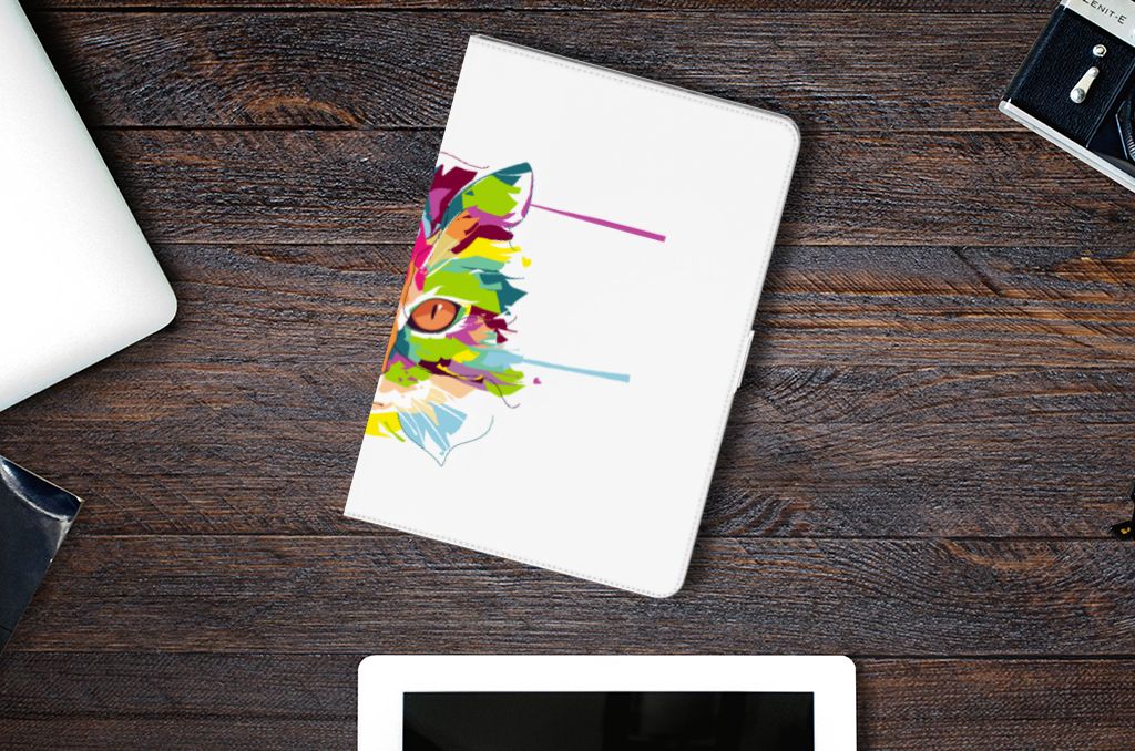 Hippe Tablet Hoes Cat Color - lifestylefoto