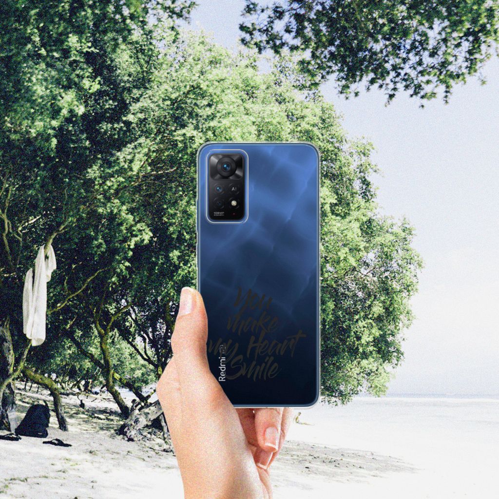 Xiaomi Redmi Note 11 Pro 5G Siliconen hoesje met naam Heart Smile B2C Telecom