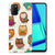 OPPO A52 | A72 TPU Hoesje Vrolijke Uilen B2C Telecom